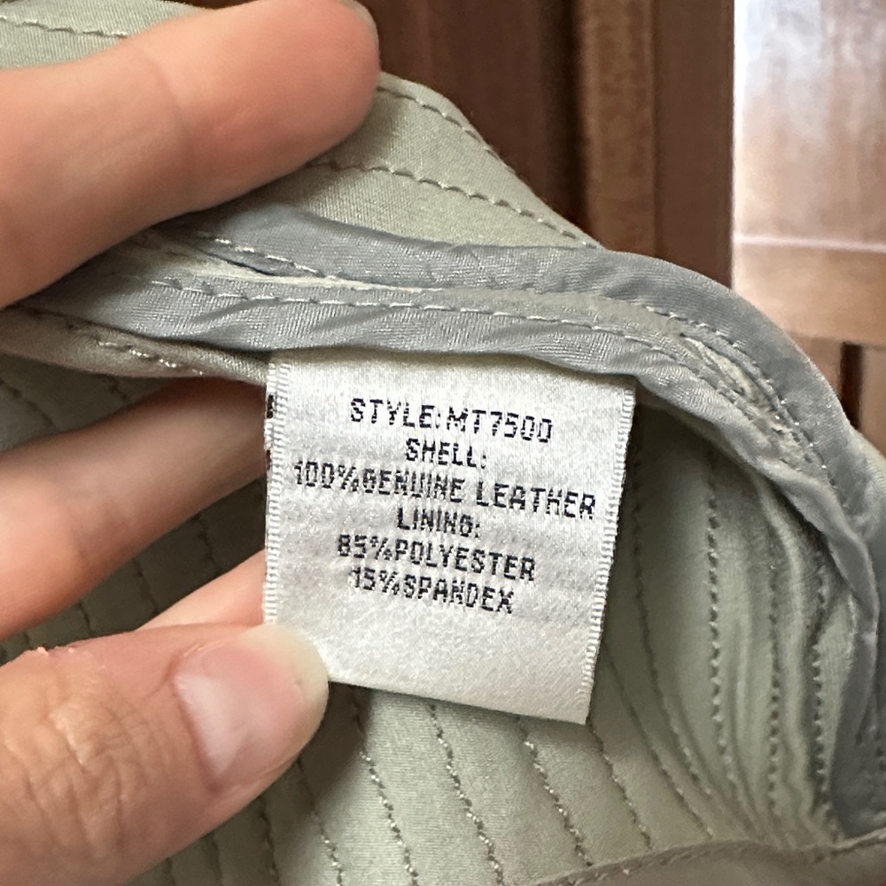 My Tribe Light Gray Draped Leather Jacket - Picture 11 of 16